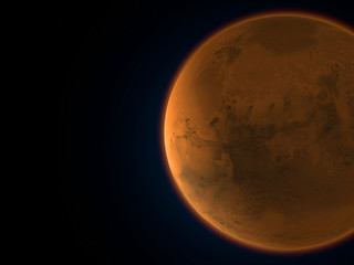 Pianeta Marte, spazio, sistema solare