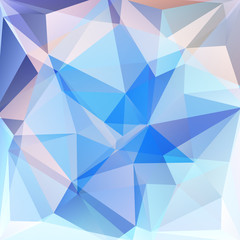 abstract background consisting of blue, white triangles
