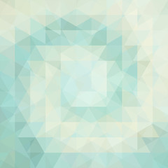 abstract background consisting of light green, blue triangles