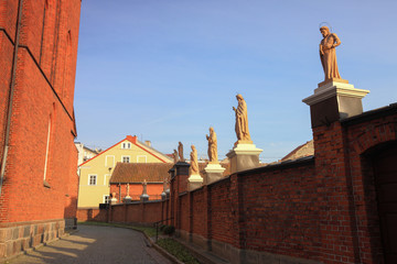 Fototapeta na wymiar Lidzbark Warmiński-kościół św.Piotra i Pawła