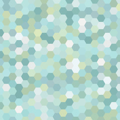 abstract background consisting of green, white hexagons, vector
