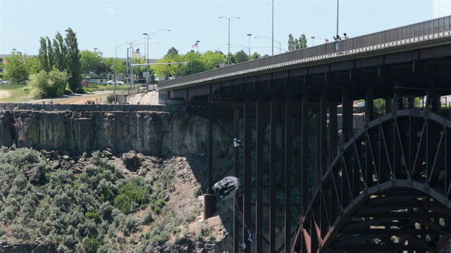 BASE Jumper Perrine Bridge Twin Falls Snake River Idaho HD 8080