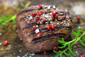 Grilled beef  fillet steak