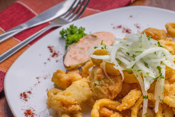 croquetas de mariscos