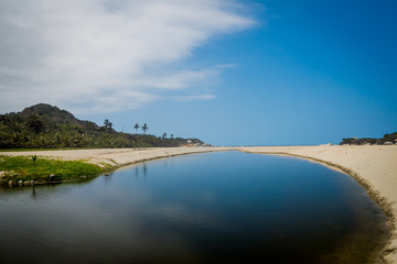 Beautiful lagoon in Tayrona National Park, Colombia