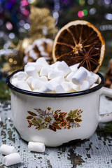 hot chocolate with marshmallows