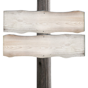 Wooden signpost concept