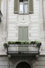 Fototapeta na wymiar Window from Como, Italy
