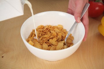 Cornflakes Frühstück