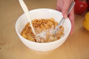 Cornflakes Frühstück
