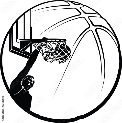 free black and white basketball clipart - photo #20