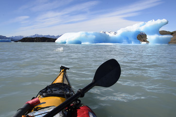 Kayaking in the southern ice field