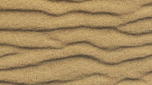 Geology Sand ripples created by the wind