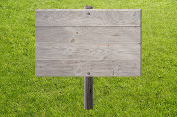 Wooden signpost concept