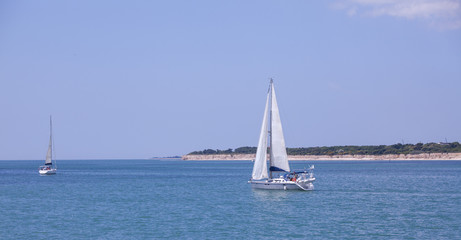 Naklejka premium Ah les petits bateaux...