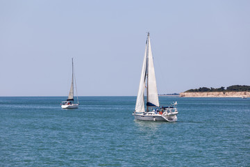 Fototapeta premium Ah les petits bateaux...