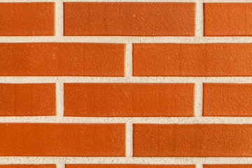 Background of renovated red brick wall