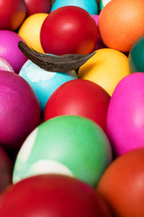 Fototapeta na wymiar Easter colorful eggs