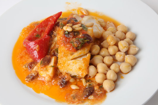 bacalao con garbanzos
