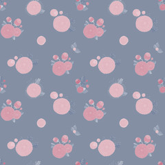 Seamless texture with asters