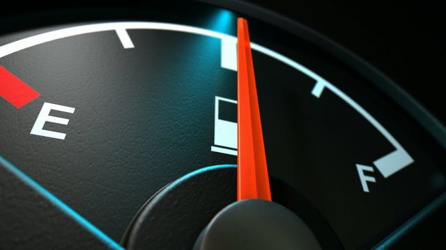 patrol gauge emptying pan across