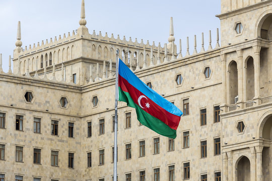 The Government house of Azerbaijan in Baku, Azerbaijan.