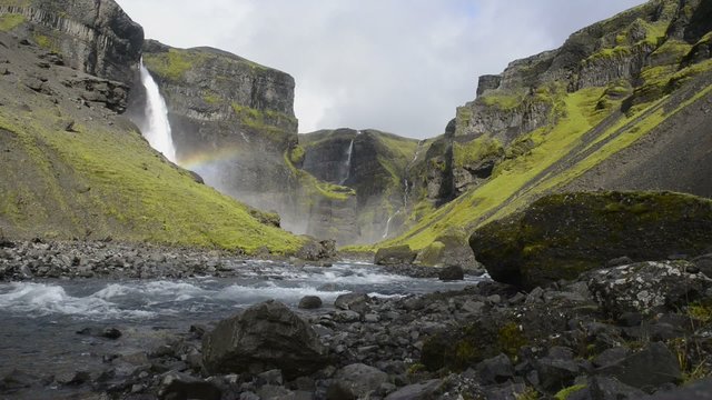 Haifoss waterfall in Iceland.