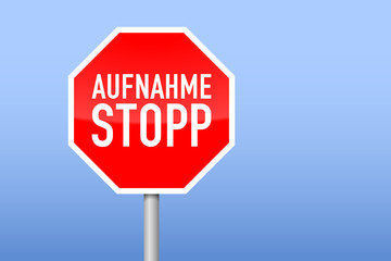 verkehrszeichen stop zeichen aufnahme stopp I