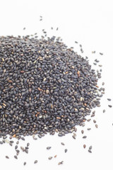 Black dry sesame seed , a common ingredient in cuisine