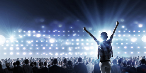 Performer on stage