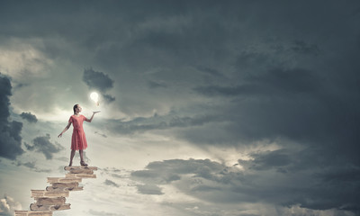Obraz premium Girl with book