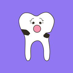 Scared tooth