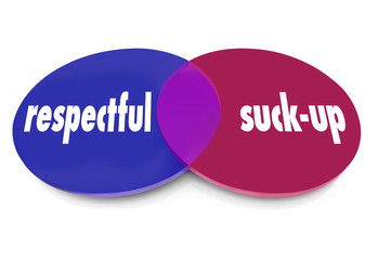 Respectful Vs Suck-Up Venn Diagram Winning Favor