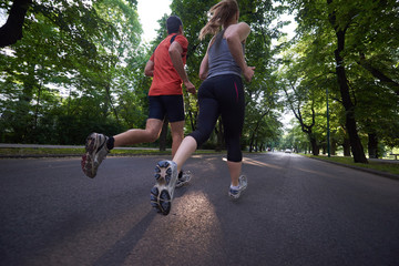 couple jogging