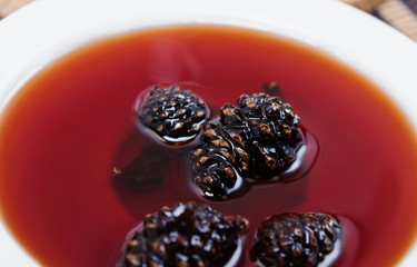 Jam from the pine cones