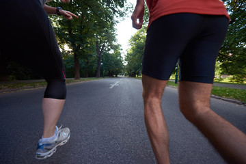 couple jogging