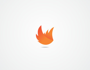 bird, logo, wing, fire, icon, logo, vector
