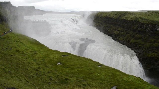 Gullfoss waterfall in Iceland.