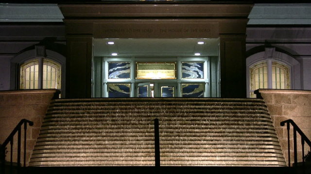 San Antonio Mormon Temple night front entrance HD