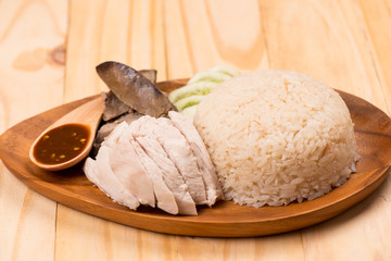 Steam Chicken with Rice