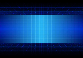 abstract blue background with grid design. illustration vector.