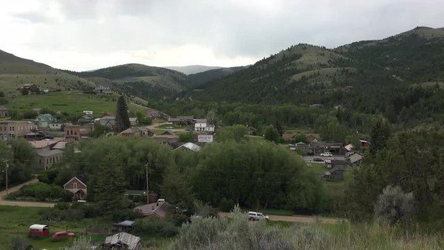 Nevada City Montana historic western mining town 4K 014