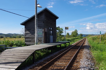 北海道の真布駅