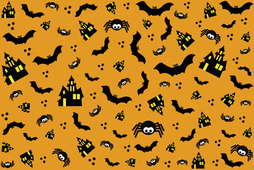 Halloween vector background, vector illustration