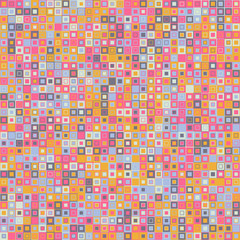 Vector vintage background. Consists of geometric elements. The elements have a square shape and different color. Colorful mosaic background.