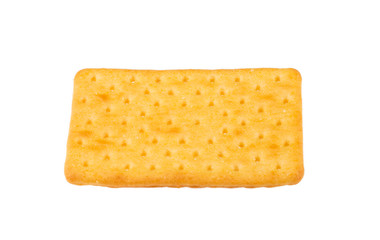 Cheese biscuits on white background