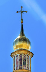 Fototapeta na wymiar Saint Sophia Sofia Cathedral Spire Kiev Ukraine