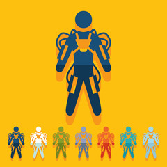 Flat design: exoskeleton