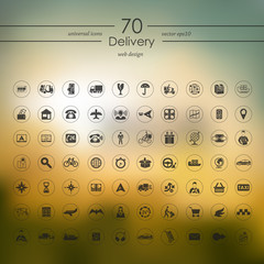 Set of delivery icons