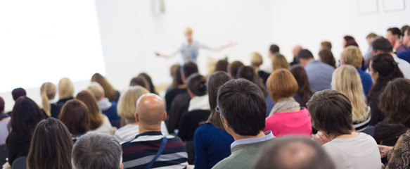 Audience in the lecture hall.